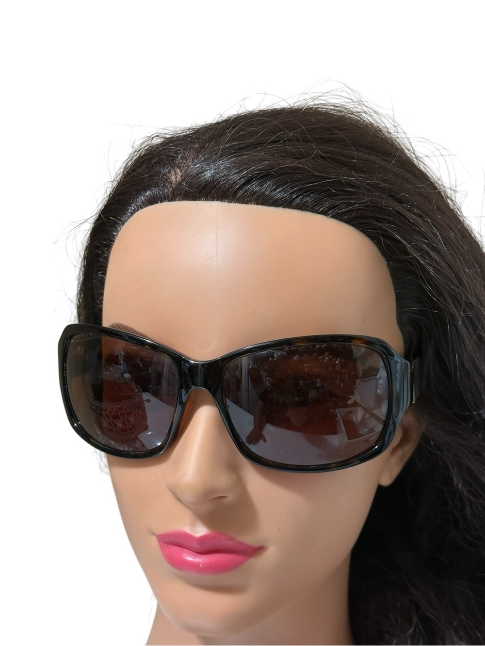 Coach Nina S494Tortoise Sunglasses featuring a dark brown tortoiseshell frame - Picture 7 of 16